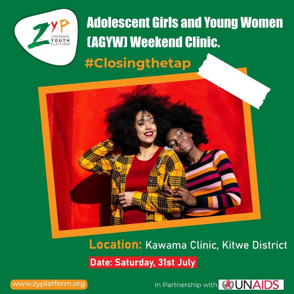 In collaboration with Zambia Youth Zambia Plateform <a href="/UnaidsZ/">UNAIDS Zambia</a> is delivering HIV/ SRH services to AGYW using innovative approaches to domestic Global Aids Strategy/Ending Inequalities <a href="/Winnie_Byanyima/">Winnie Byanyima</a> <a href="/ShannonHader/">Shannon Hader</a> <a href="/martineau_tim/">tim martineau</a> <a href="/UNZambia/">UN Zambia</a> <a href="/UNAIDS_ESA/">UNAIDS Eastern & Southern Africa</a>