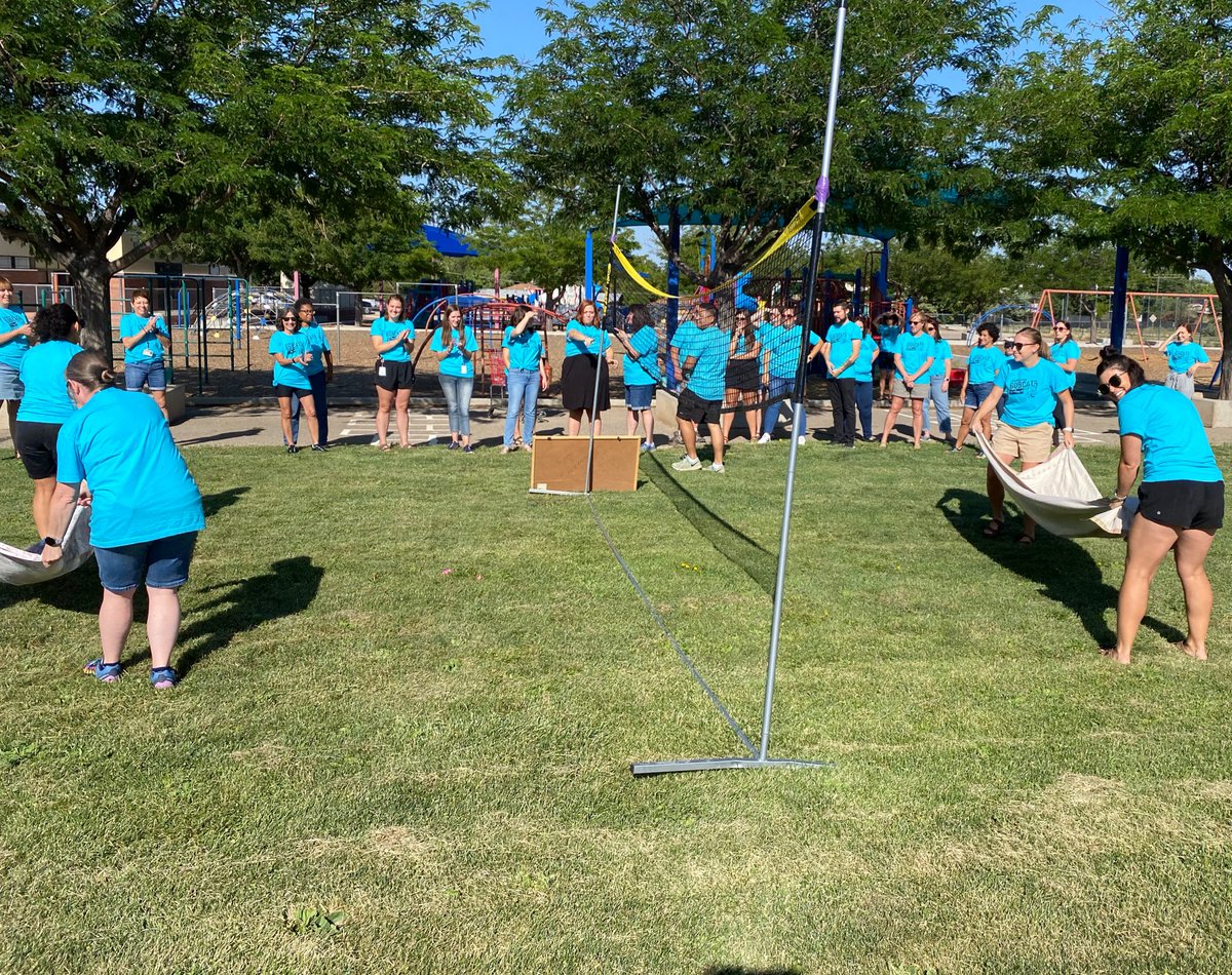 I’m jazzed to have this awesome staff at Bellehaven.  We enjoyed a fun game of water balloon volleyball.