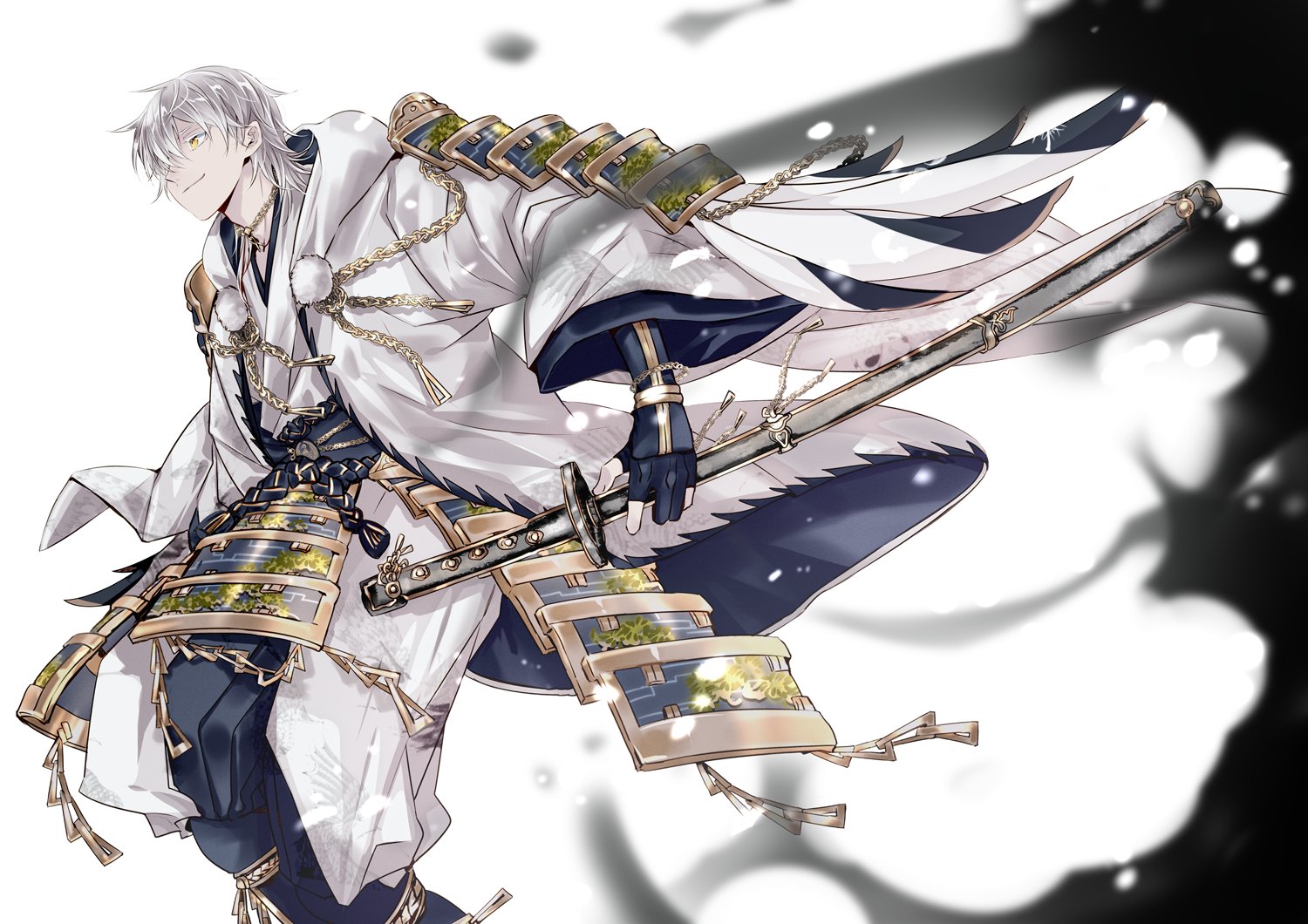 ◆ 手描きイラスト ◆ 刀剣乱舞　鶴丸国永　FA 2025.01.30 #刀剣乱舞 #刀剣乱舞イラスト #鶴丸国永