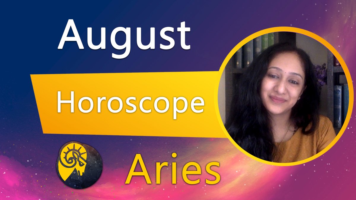 astroyogiaries's tweet photo. Know what the August monthly horoscope says about Aries. 

Watch the video to find out what's in store for you. https://t.co/feylb309Hd https://t.co/aRbG3ns9SD