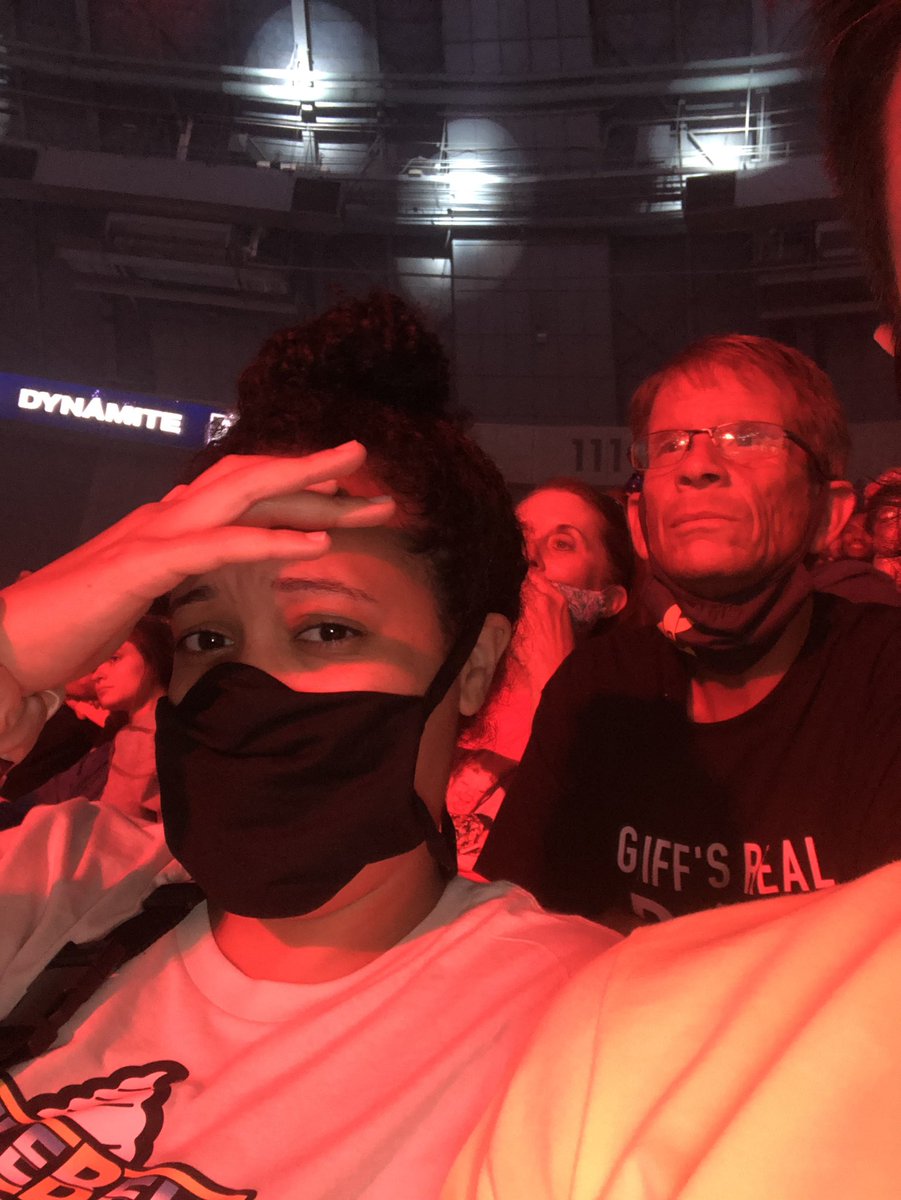 Matt’s wife’s face during the <a href="/IAmJericho/">Chris Jericho</a> and <a href="/thekingnickgage/">Nick FN Gage</a> on Wednesday at <a href="/AEW/">All Elite Wrestling</a> #brutal