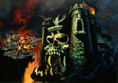 CastleRealtor's tweet image. *SPECIAL EDITION*

Castle Grayskull
Location: Eternia
Built: ?
Price: The Power Sword 

Surrounded by a bottomless abyss, this property also features a possibly one-of-a-kind "Jawbridge." A blond man in a skimpy outfit may turn up from time to time, just ignore him. 
#castles