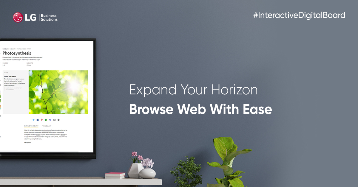 LGIndia's tweet image. With #LGInteractiveDigitalBoard, you will not need a computer to access internet. It supports web browser that allows you to surf the internet right from the board.
Learn more on bit.ly/3aKOfbM
#DigitalBoard #Elearning
