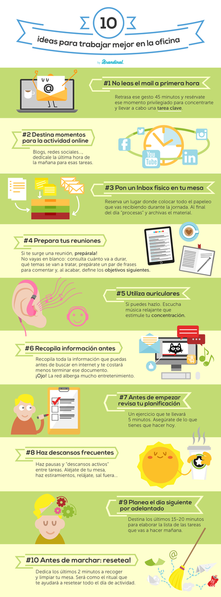 netlearning20's tweet photo. 10 ideas para trabajar mejor: https://t.co/w9g5coogSO #infografía #recursos https://t.co/4Kbncp4qTw