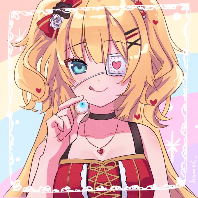 はあちゃまっちゃま〜!
#はあとArt 
#ホロライブお絵描き60分一本勝負 