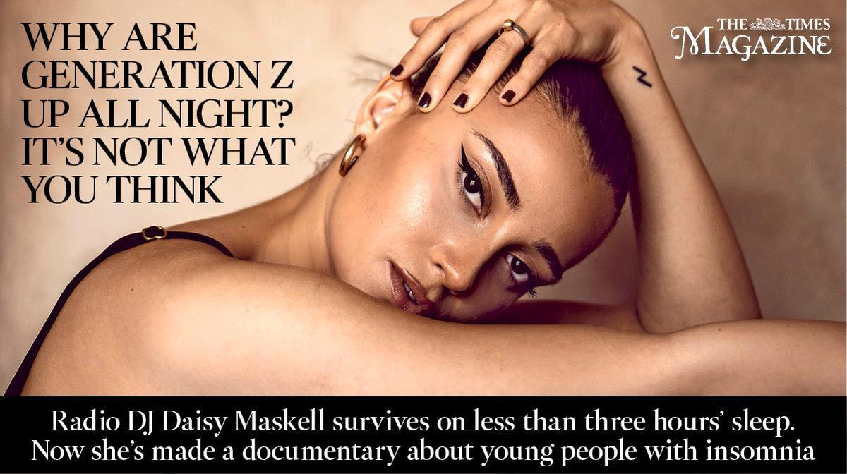 Times Magazine (@timesmagazine) on Twitter photo Radio DJ <a href="/Daisy_Maskell_/">Daisy Maskell</a>, 23, survives on less than three hours’ sleep. Now she’s made a documentary about young people with insomnia and why the lockdown has made the problem worse thetimes.co.uk/article/insomn… Radio DJ <a href="/Daisy_Maskell_/">Daisy Maskell</a>, 23, survives on less than three hours’ sleep. Now she’s made a documentary about young people with insomnia and why the lockdown has made the problem worse thetimes.co.uk/article/insomn…