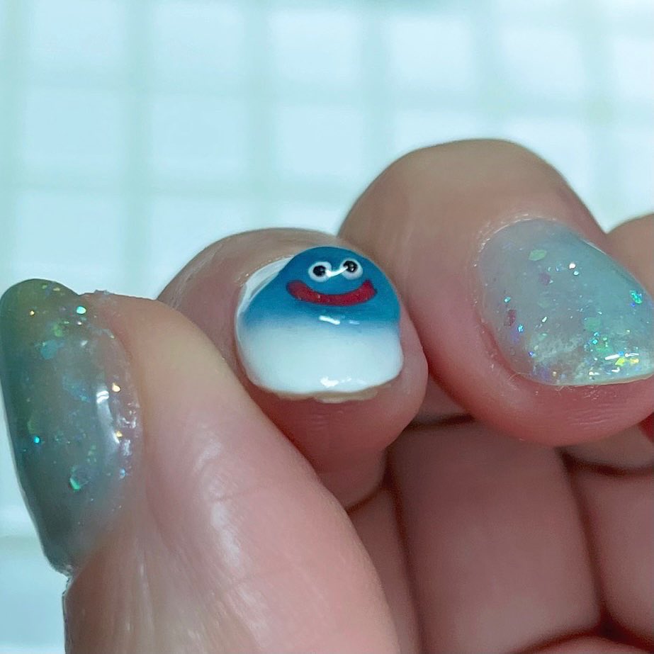 Hug 可愛すぎて見せびらかしたいから インスタだけじゃなくて ツイッタにも載せちゃうんだ 興味ないかもですが お付き合いください ドラクエ ドラクエネイル スライムネイル Dragonquest T Co Yajclq30dn Twitter