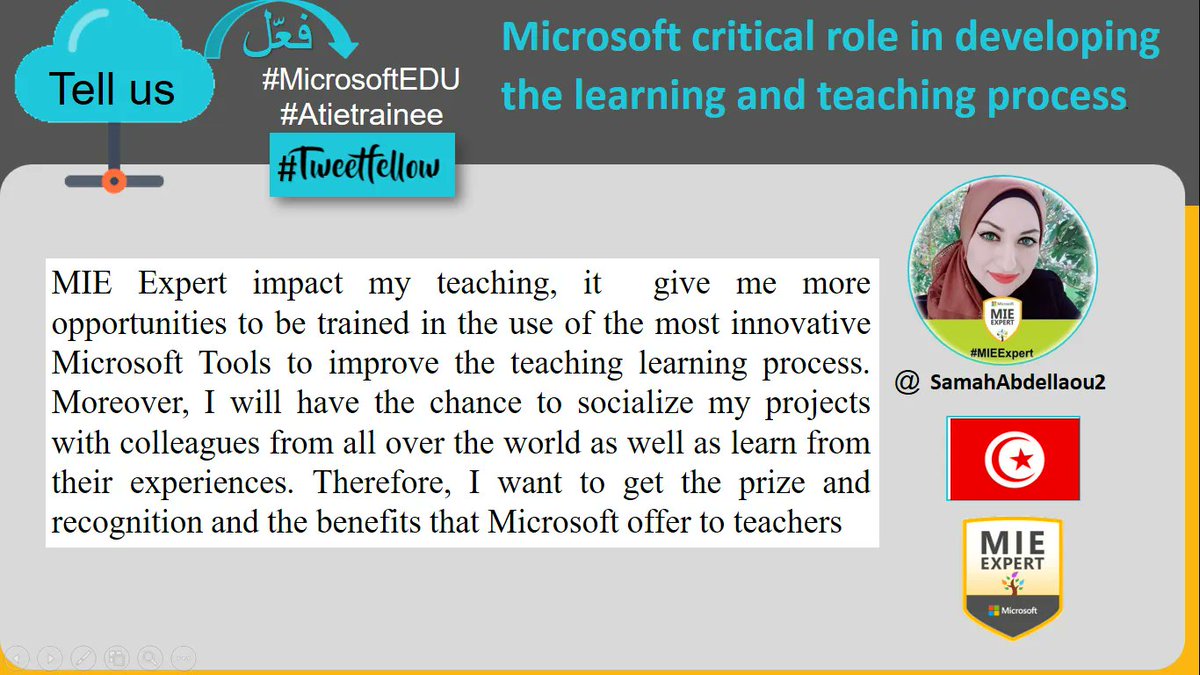 SamahAbdellaou2's tweet photo. #TweetFollow
#atietrainee
#microsoftedu
@AyoubiHasnae https://t.co/8l51bfWoP1