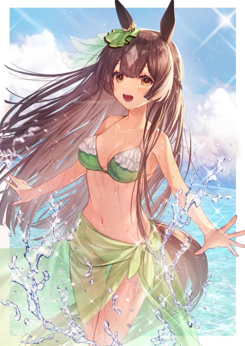 水着ダイヤちゃん☀️
#ウマ娘 #サトノダイヤモンド 