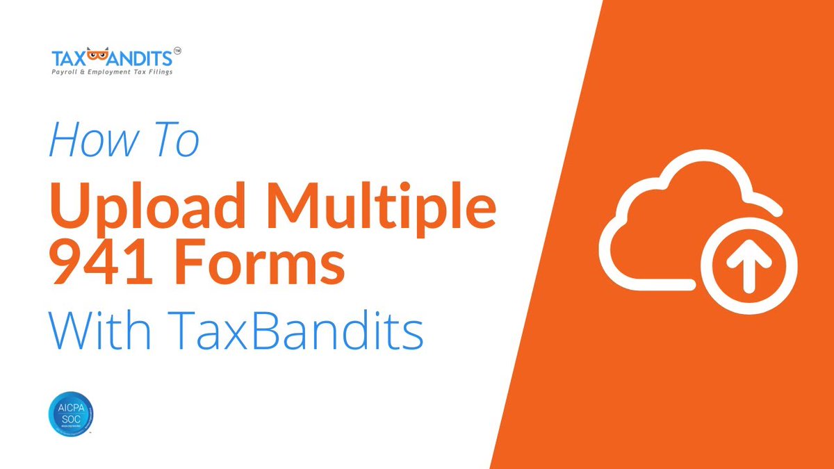 taxbandits's tweet photo. TaxBandits easily allows you to upload multiple 941 forms at a time, making your e-filing process quick and easy. Learn how, here: https://t.co/Zk1H4bV863

#TaxBandits #941Upload #Efile941 #Form941deadline #BulkUpload #EasyUpload https://t.co/1JuEKEJqnE
