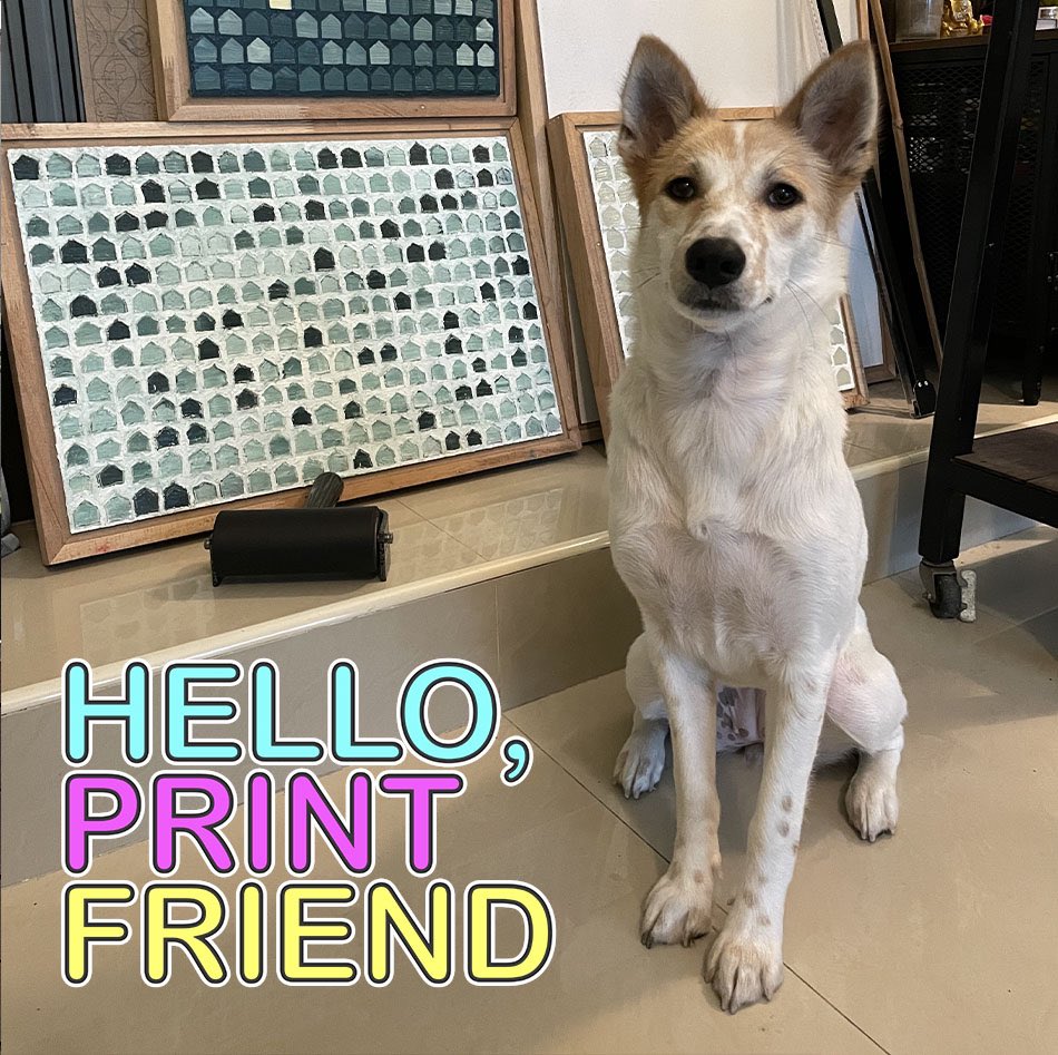 Had a productive #shopdogSaturday getting ready for our next round of interviews with <a href="/HighpointPrints/">Highpoint Center</a> <a href="/kfjonesprints/">katherine jones RA</a> <a href="/printclubroc/">PrintClubOfRochester</a> and many more 💙❤️💛🖤