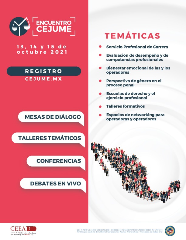 toggless's tweet photo. #CEJUME. Encuentro CEJUME será un espacio de diálogo, intercambio de ideas, conocimiento y buenas prácticas para los operadores del Sistema de Justicia Penal. https://t.co/U4Mf0RARwO https://t.co/KnerUkYxIb