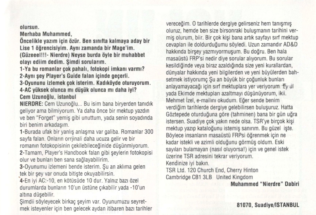 GameShowTR's tweet photo. #GameShow #GameShowTR
#OnYedinciSayı #Issue17
#Temmuz1996 #July1996
Fantasy Role Playing 🧙♀️🧙♂️
#FantasyRolePlaying #FRP #DnD
#Nierdre
#MagicTheGathering
#SSI
#EoB
#TempleOfDarkMoon
#Amiga1200
#ArmorClass
#TSR
@FRPNet https://t.co/lxOXyMnT1y