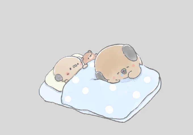 子「寝かしつけました」 