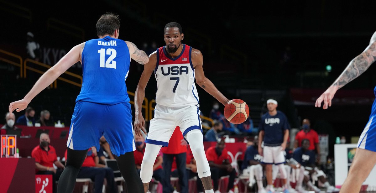 ICYMI: Jerami Grant plays only in the final minutes, but Kevin Durant & Jayson Tatum pace USA Basketball’s blowout of the Czech Republic to advance to the quarterfinals at #Tokyo2020  https://t.co/p0cGmZEwG2 https://t.co/m67N2MxteC