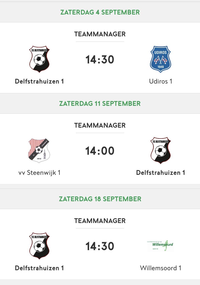 Prachtige #bekerloting voor 
vv Dolsterhûzen;
De ploeg van trainer @jboonstra85 is ingedeeld bij <a href="/udiros/">udiros</a>, <a href="/VVSteenwijk/">VV Steenwijk</a> en <a href="/vvwillemsoord/">V.V.Willemsoord</a>

We hopen dat de 🏆competitie kan starten op zat. 4 september.

Iedereen goede zomervakantie.
Pas goed op jezelf en 
denk goed om elkaar
⚫️⚪️