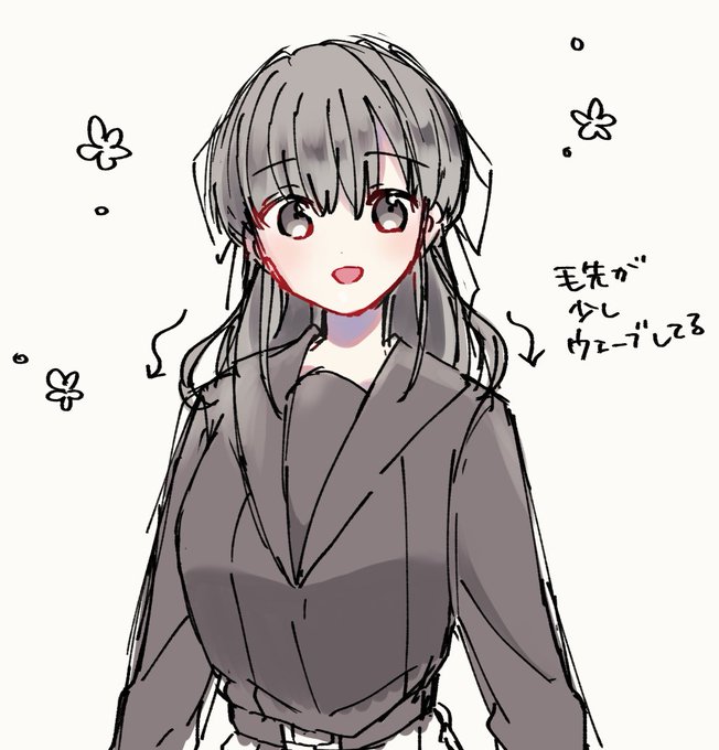 ハーフアップのtwitterイラスト検索結果