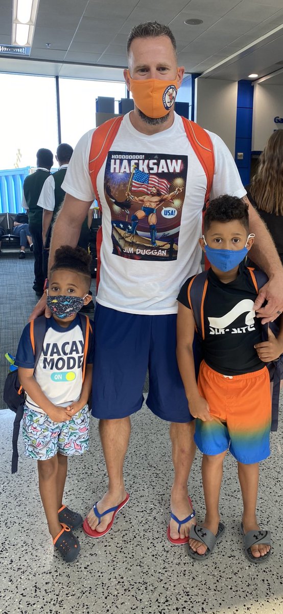 AuGres_MI's tweet photo. On our way to Myrtle Beach for the week, to hang with some of our Lugoff family. Only appropriate to break out the @OfficialHacksaw shirt for the trip! #Hoooooooooooo #Toughguy #USA https://t.co/6L4ZCcBWXv