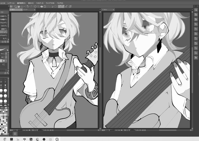 wip
モノクロにしたらいえーい!みたい。 