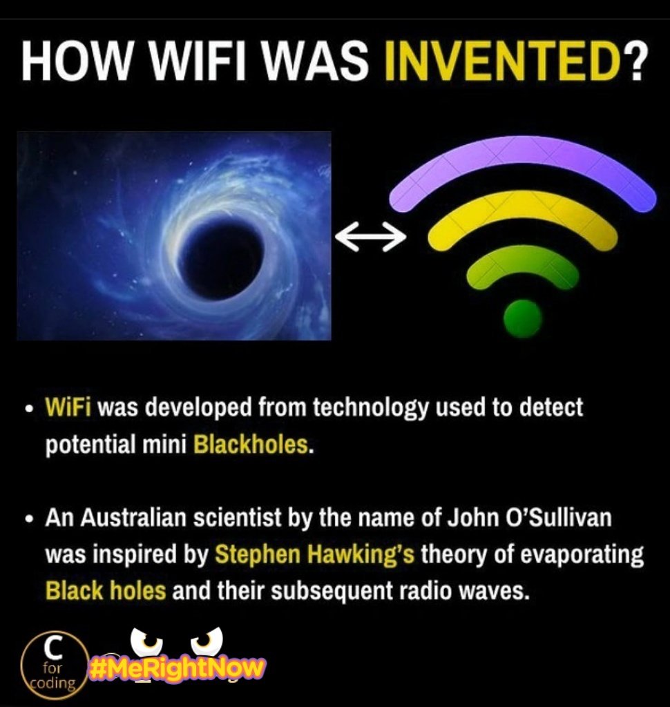 HSekhar06's tweet photo. How WI-FI was invented?.👇

Follow me

#Python #javascript #Coding #Java #DataScience #Linux #MachineLearning #cloud #100DaysOfCode #Google #AI #cybersecurity #hacking #programming #Trending #trend #TrendingNow #Data #internet #TwitterBot #devloper #DEVCommunity #code #twiter https://t.co/uHjNRLc11l