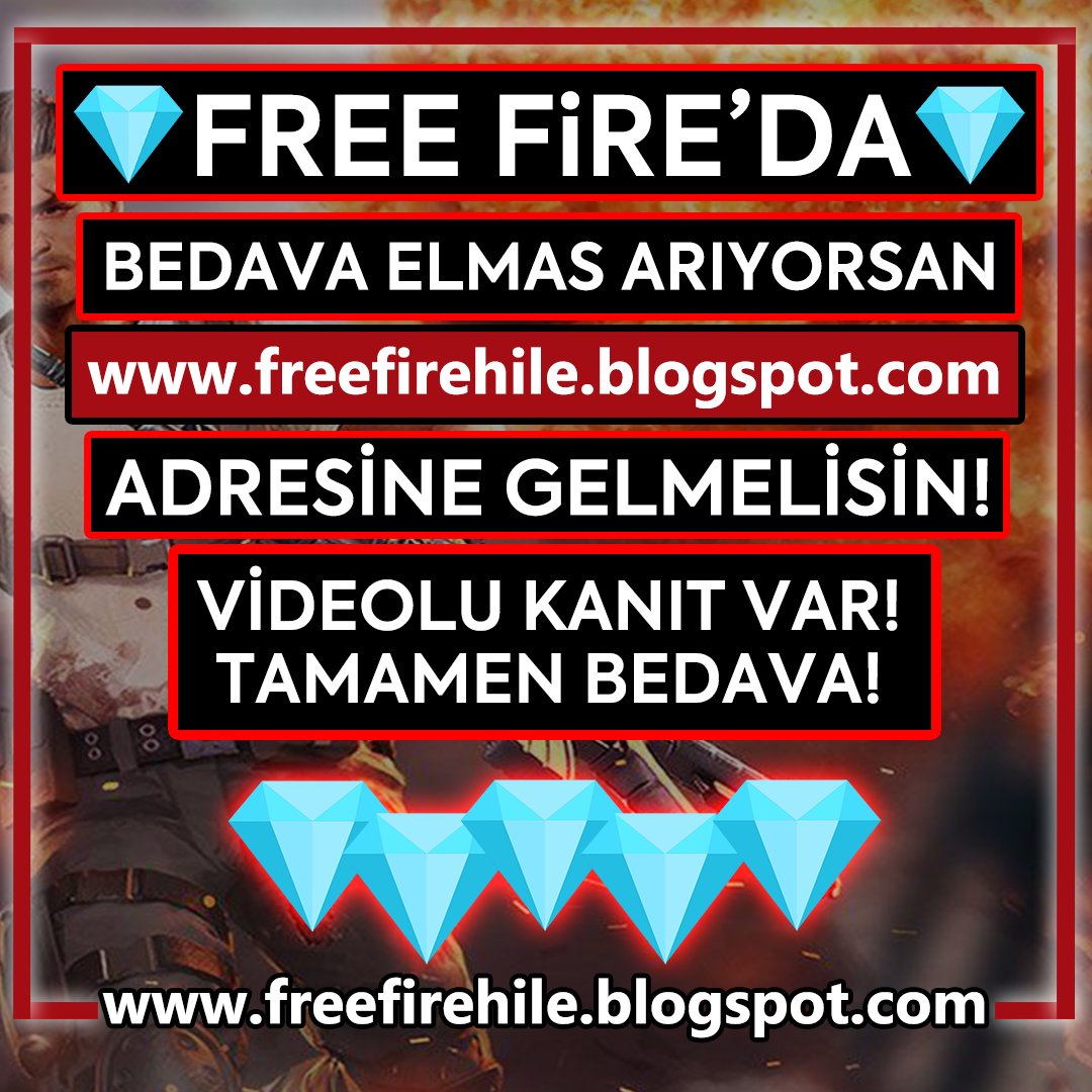Bedava yollardan, artık çoğu Free Fire oynayanların kullandığı Elmas hilesini, siz de resimde yazan sitemize gelerek bulabilirsiniz!