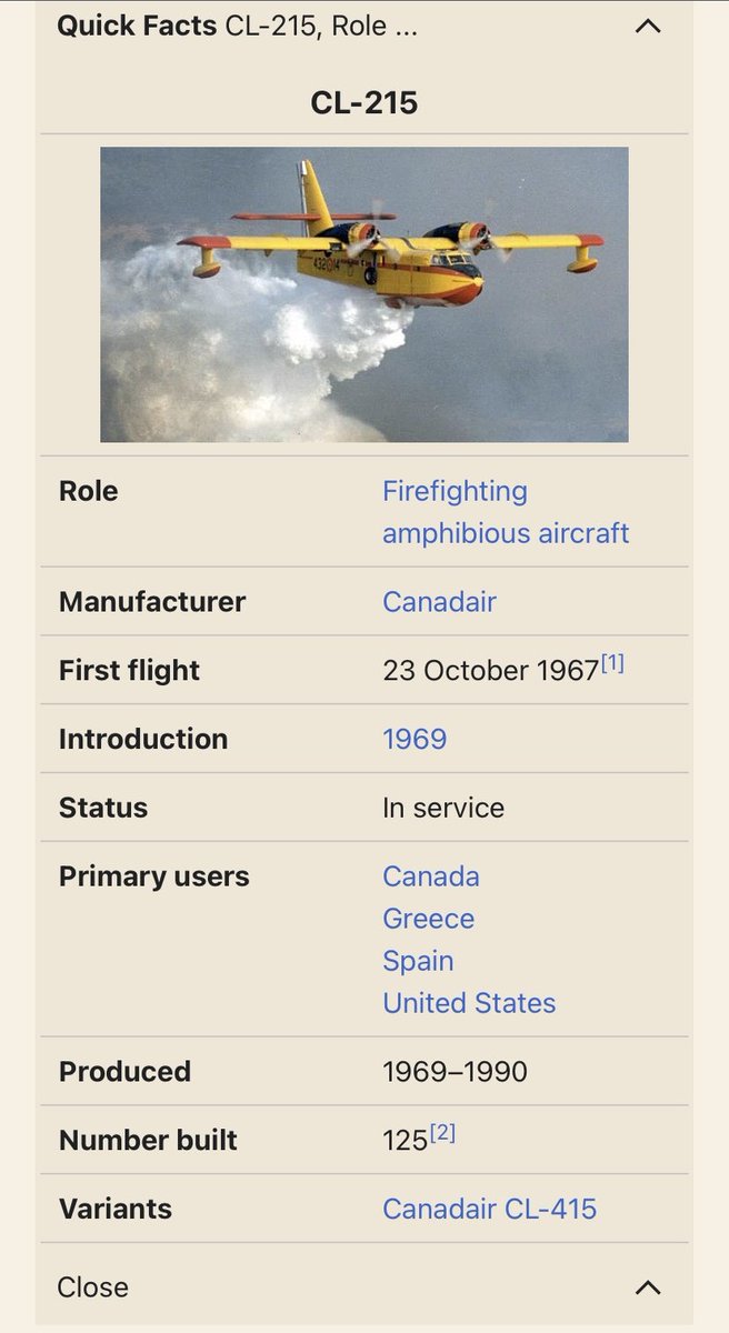 Cumhurbaşkanı Erdoğan'ın hurda dediği CL215 ve CL415 THK uçaklarının kullanıldığı ülkeler

415:
🇨🇦 Kanada
🇺🇸 ABD
🇪🇸 İspanya
🇫🇷 Fransa
🇮🇹 İtalya
🇬🇷Yunanistan
🇲🇦 Fas
🇲🇾 Malezya

215: 
🇨🇦 Kanada
🇬🇷 Yunanistan
🇪🇸 İspanya
🇺🇸 ABD