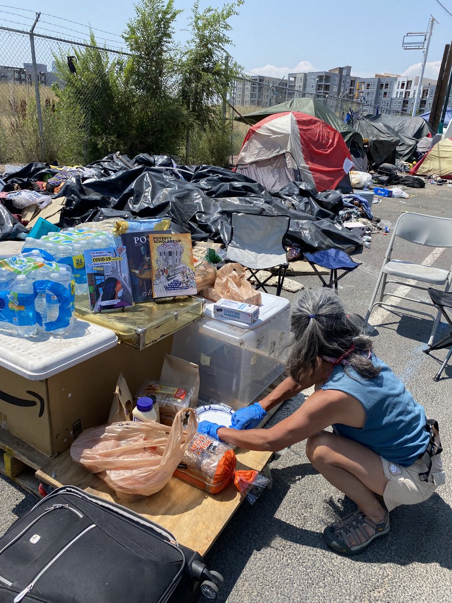 poormagazine's tweet photo. #StolenLandHoardedResourcesUnTour connecting dots of homelessness/colonial genocide, poLice terror & sharing solution of #Homefulness in street-writing workshop wit Unhoused residents of So-called #Denver who r being #Swept jus like #Frisco #Oakland & mo @PovertySkola https://t.co/TPjnHgeu0t