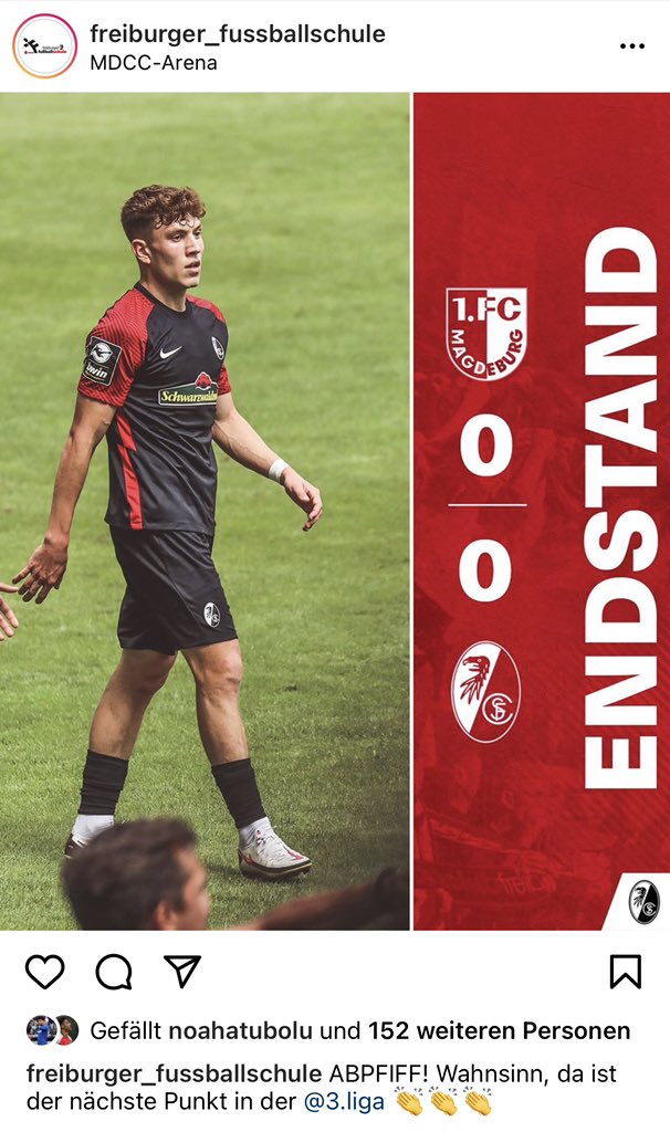scfreiburg's tweet photo. 👏👏👏
2. Spiel, 2. Punkt in der @3_liga für die #SCFU23 ! https://t.co/RjajmTRx6H