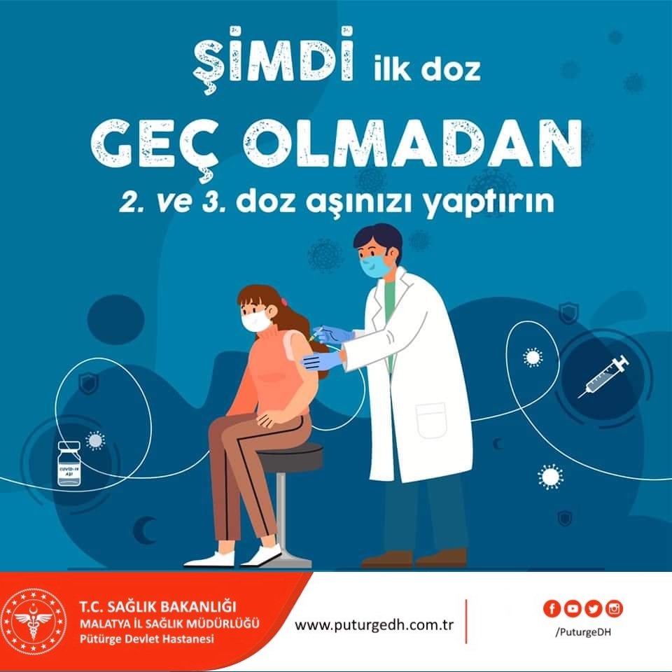 Şimdi ilk doz💉✅

Geç olmadan 2. ve 3. doz aşınızı yaptırın.💉✅
#AşıOlTürkiye