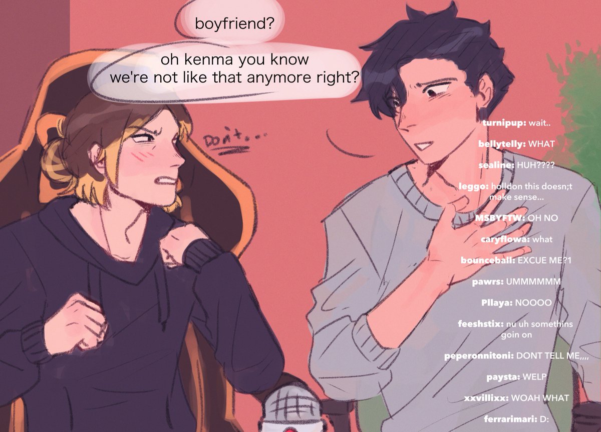 soapyak's tweet photo. fiancé reveal stream
#haikyuu #kuroken https://t.co/Hifa6cXS87