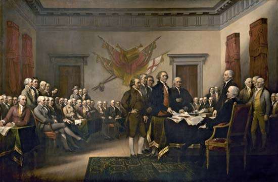 2 Aug 1776: The official signing ceremony of the U.S. Declaration of #Independence takes place. However, Elbridge Gerry, Oliver Wolcott, Lewis Morris, Thomas McKean and Matthew Thornton signed at a later date. #OTD #history #historyMatters #ad https://t.co/sjnc2hNpjR https://t.co/NLw1ShsURa