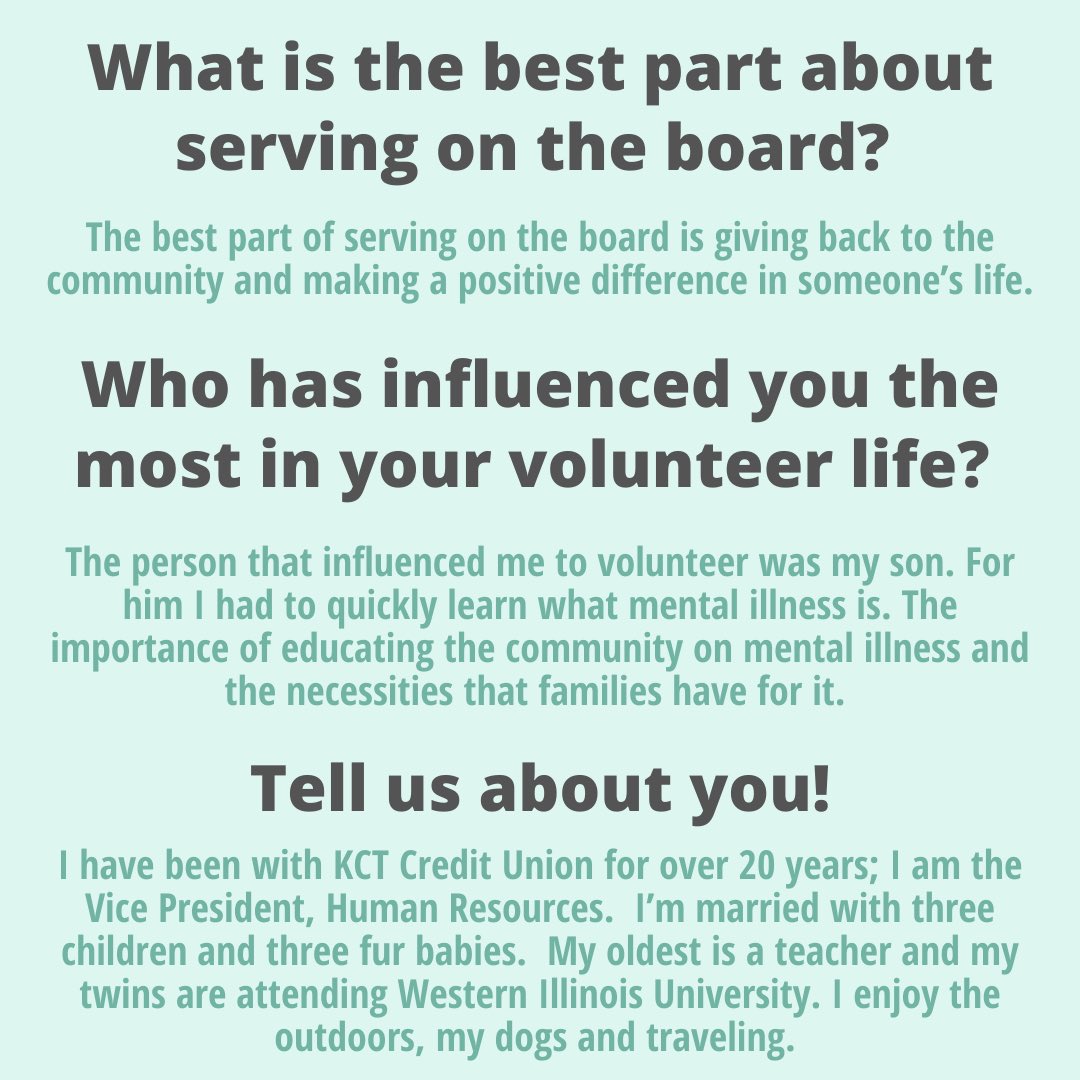 FSAElgin's tweet photo. We’re excited to introduce the newest member of our governing board, Julisa Alonso!
Julisa joined our board back in May and says that she chose to serve because she “loves FSA’s mission and work in the community.”
Welcome to the team, Julisa!
#fsaelgin #mentalhealth #community https://t.co/qT2hiwvg9c