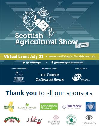 A HUGE thank you to all of our sponsors who helped to bring the show to life! 

The Scottish Agri Show 2021 has been brought to you by <a href="/pressjournal/">The Press and Journal</a> and <a href="/thecourieruk/">The Courier</a> in Partnership with <a href="/TheRHET/">RHET</a> and proudly sponsored by <a href="/EQAccountants/">EQ Accountants</a> 

bit.ly/3eC6t1j