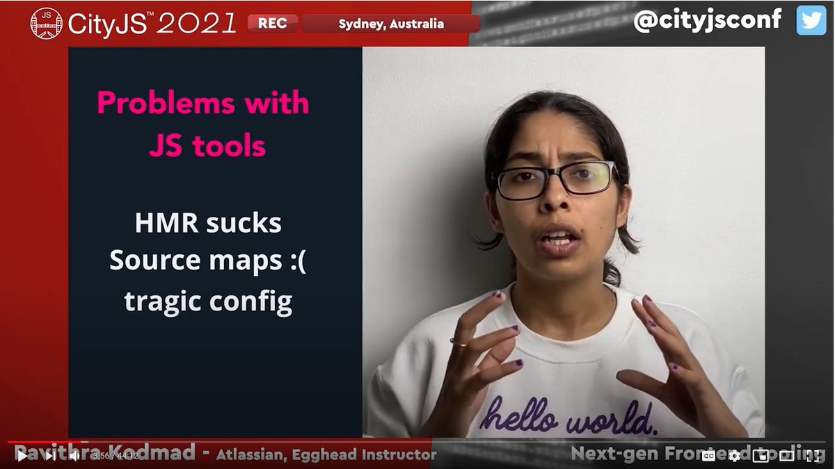 cityjsconf's tweet image. #Flashback

@PKodmad during the past #CITYJS2021 online talked to us about Next-gen #Frontend tooling

You can now watch her video online

youtu.be/w9EQdGxNQwI