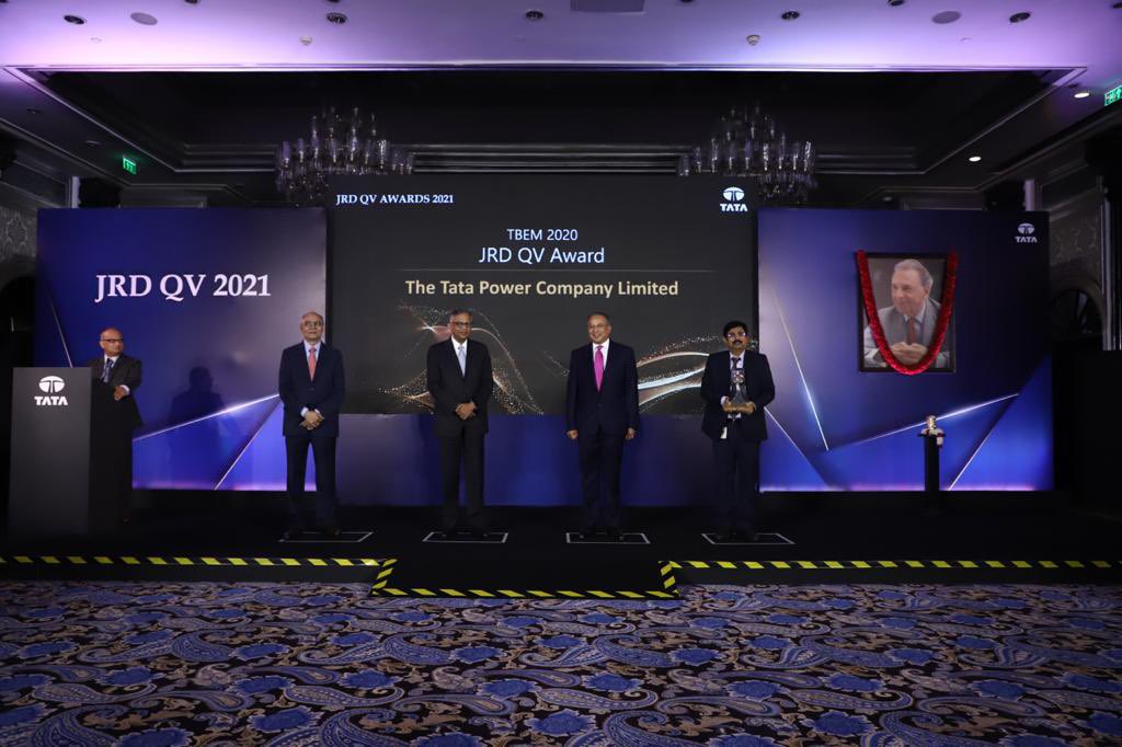 tatapower_ddl's tweet photo. We are thrilled to share with you that @TataPower has been bestowed with the coveted JRD QV Award.This award has been conferred for demonstrating excellence in various aspects of the business as an 'Industry Leader' in #TBEM Assessment 2020.
@TataCompanies https://t.co/Fi4iuevfmU