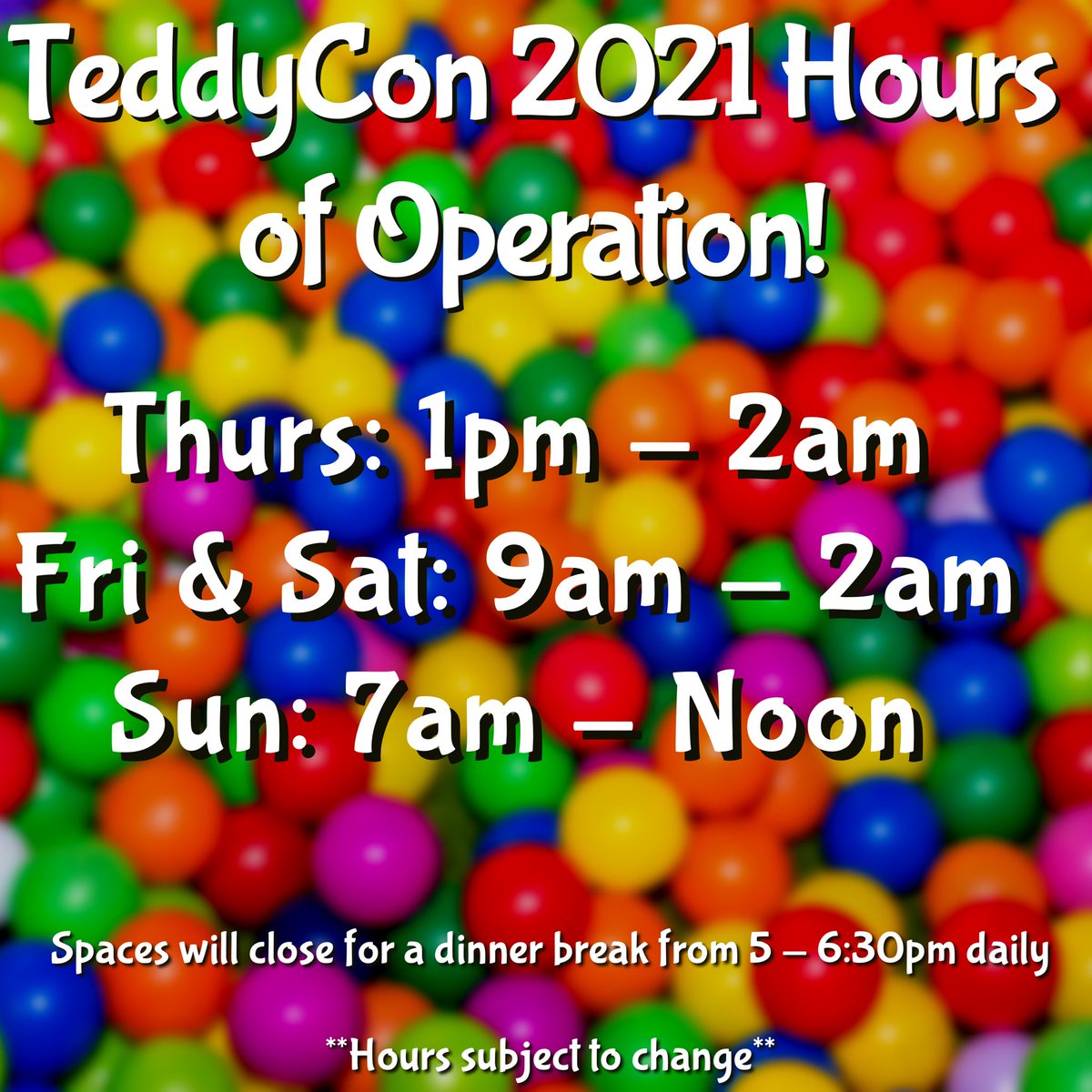 Teddy_Con's tweet photo. We missed our friends so much that we  EXTENDED the hours! More time to make up for missed fun!
#TeddyCon #TeddyCon2021 #ABDL  #ABDLgirl #ABDLboy #ABDLlife #ABDLLifestyle #ABDLpride  #ABDLCommunity #ABDLGirls #ABDLBoys #AgePlay #AdultBabuy #AgePlayCommunity #AgeRegression https://t.co/1rWD3dlpl1
