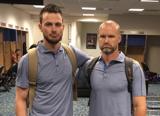 BleacherNation's tweet photo. When your buddy moved and he has to go to a new school. https://t.co/rCfvn95WSr