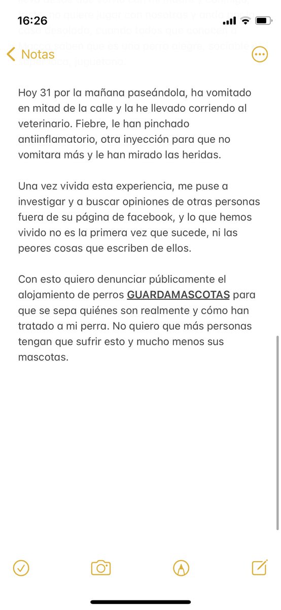 sanddponz's tweet photo. me gustaría que difundierais lo máximo posible este tweet donde denuncio el mal trato que ha sufrido mi perra Mocca en el alojamiento de perros GUARDAMASCOTAS en Valencia. no quiero que más personas y mucho menos mascotas, sufran lo mismo otra vez. https://t.co/2WFHBB1l1Y