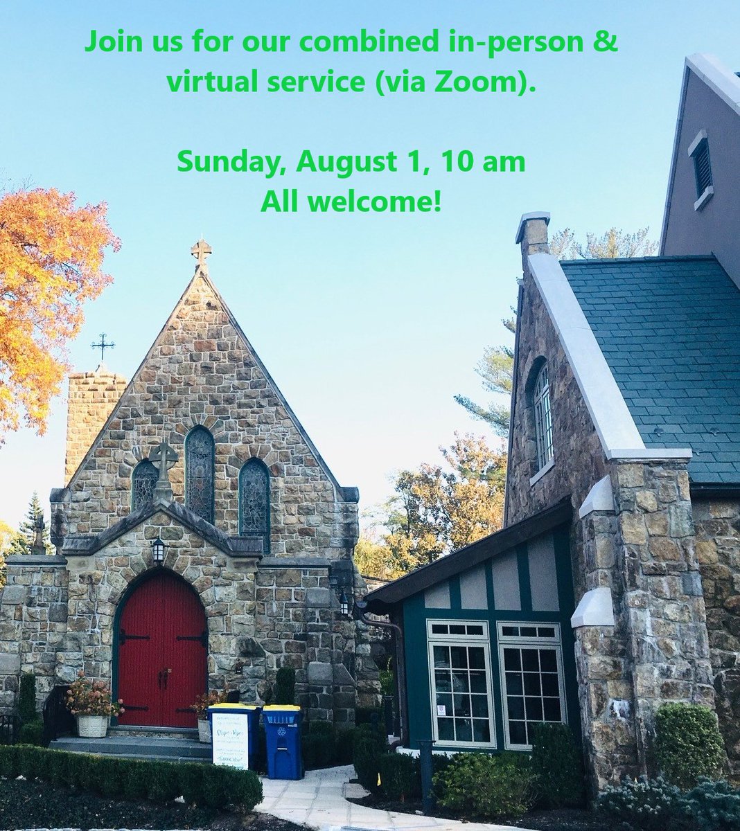 StBernardsChurc's tweet photo. Join us for our combined Morning Prayer Service, in-person, in church or viz Zoom on Sun., Aug 1, 10 am.  For the Zoom link and  virtual service bulletin, click here.  All are welcome. https://t.co/s9VsYQkRBI https://t.co/IMtUH3xaZM
