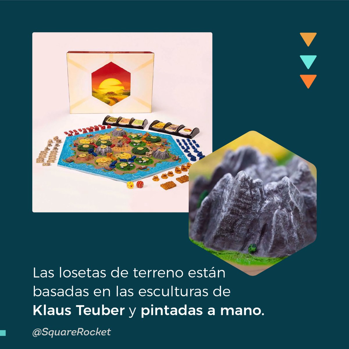 SquareRocket's tweet photo. Catan vuelve luciendo unas increíbles losetas 3D para cada tipo de terreno y pintadas a mano, con un precio base de $300 USD. ¿Te animas a comprar esta edición de colección?

#JuegosDeMesa #boardgames #tabletop #boargamegeek #geek #Noticiasjuegosdemesa #Catan https://t.co/DsMa6BRFqC