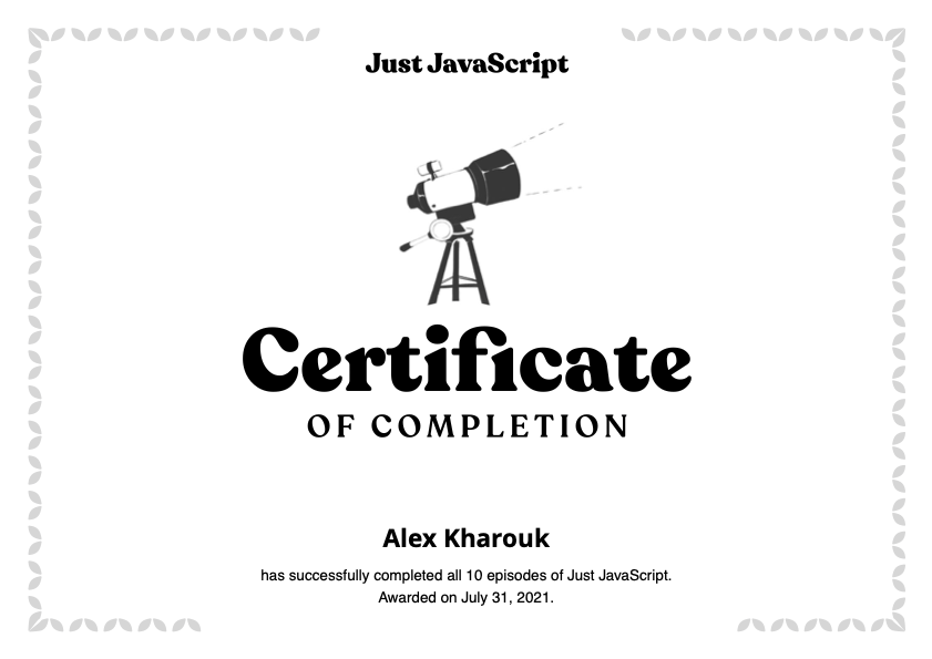 AlexKharouk's tweet photo. Really enjoyed this course. Learned a lot despite working with JavaScript for almost two years. More courses/books/workshops should be taught this way. Kudos @Mappletons and @dan_abramov. I hope to see more content like this. 🎉 https://t.co/hyIa0BeVR3