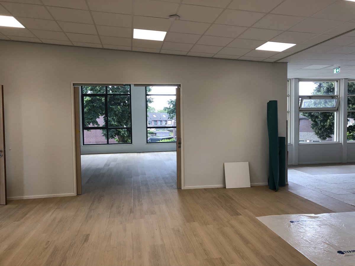 GroenschoolVVGO's tweet photo. Alvast een voorproefje van onze nieuwe #school: LEERPLEINEN voor #thematischonderwijs en #groepsdoorbrekendleren 

#triplegroenstatus #geloven #genieten #groeien

#eigentijdsonderwijs i.s.m. @grondtoon https://t.co/gsejQAWlfN