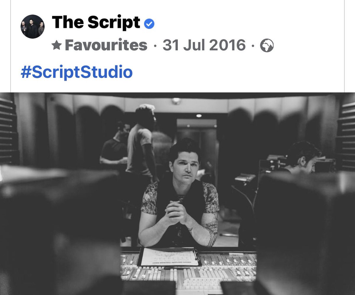 Catheri33297324's tweet image. I love studio pics 😍😍🙌🏻❤️ I hope we get some more soon 🙏🏻🙏🏻❤️ #oursoonnotyoursoon 😉
@thescript #TheScriptStudio