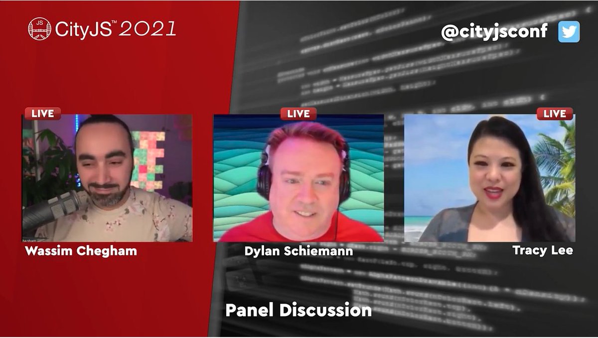 cityjsconf's tweet image. #Flashback  

@dylans @manekinekko  and @ladyleet  took part in a panel during #CITYJS2021

Watch it now online 
youtu.be/LhYby-wn6ZQ
