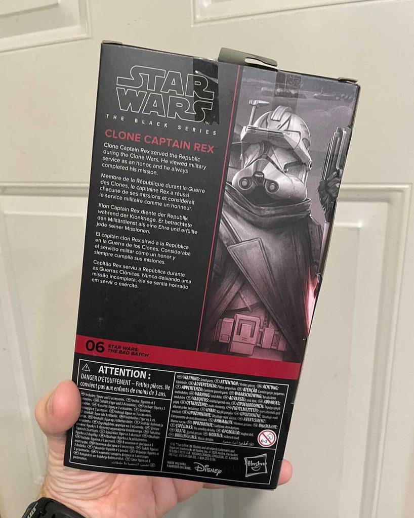 JediCollecting's tweet photo. In package look at Walmart exclusive Black Series Clone Captain Rex!
๐ธ: @artbypawly on IG.
#StarWars #TheBadBatch #BadBatch #StarWarsBlackSeries #CloneCaptainRex #Walmart #Hasbro #HasbroPulse #ActionFigure #ActionFigures https://t.co/9gJ6UCcy5s