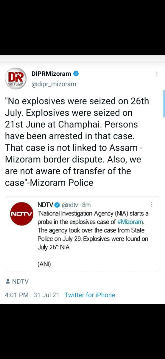 Priscy_5th's tweet photo. My trust in mainstream media has dropped so low.. please get your #FactCheck #NDTV 
#mizoramspeaksout https://t.co/sKPwcw6Xsj