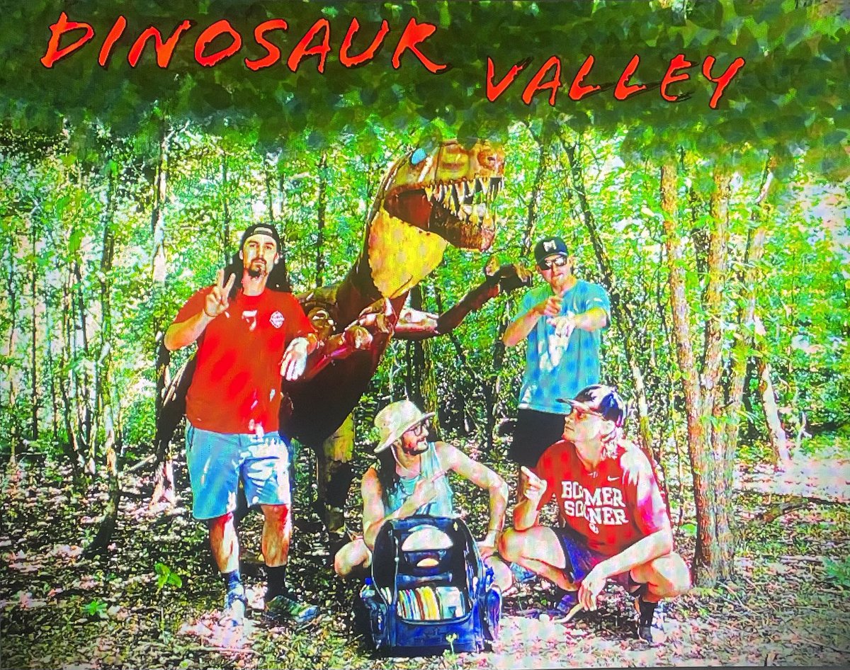 OdysseyDisc's tweet photo. Close battle between @tcannon00 and @YoungTingle! Find out who wins! “New Course Saturday Ep. 4, B9 | Dinosaur Valley | Rattan, OK” https://t.co/ig4U5bcotl https://t.co/lIfVndRywv