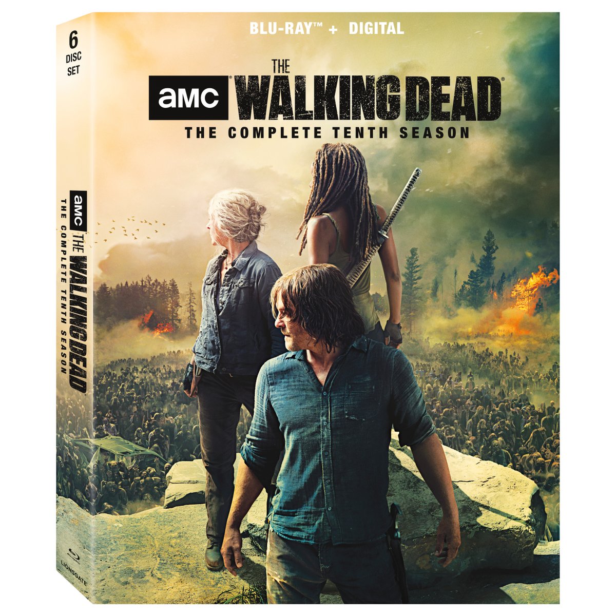 WalkingDead_AMC's tweet photo. The epic Tenth Season of #TWD is finally available on Blu-ray™ (plus Digital) and DVD! https://t.co/qtLVaOeaMX https://t.co/lb4tJE6s9U