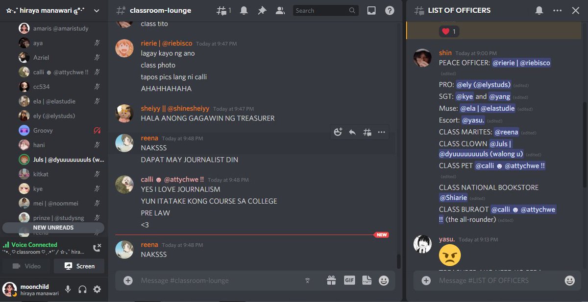 amaristudee's tweet image. ✩‧₊˚ 073121 ༊*·˚ 

thank you so much, hiraya manawari, for making our first official game night and election of officers such a success! 🥳

y’all made this night so memorable. don’t miss out on the fun! feel free to join us in our next one ^___^ 
➡️discord.gg/GGBs2CyAwZ