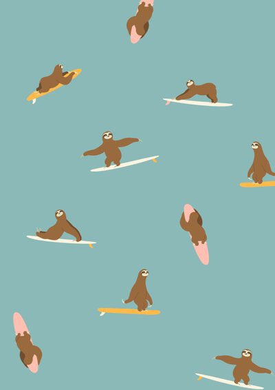 'Surfing Sloth in Blue' society6.com/product/surfin… 
#cute #bignosework #society6 #procreatedrawing #procreateart #illustrator #digitalart   #artprint #illustrationartists #animals #slothlove #slothart #sloth #surfdesign #surfing #surfboard #surfart #beachday #beach #summer #blueart